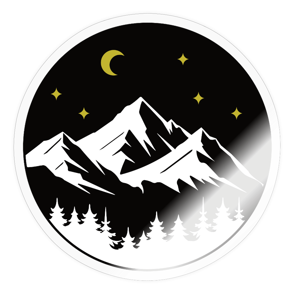Sticker - Mountain - Transparent glänzend