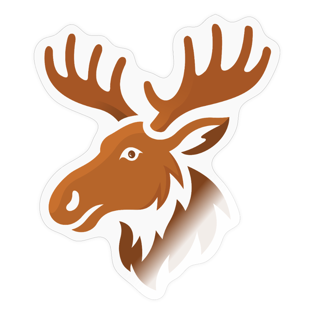 Sticker - Elk - Transparent glänzend